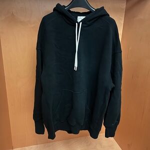 OFFLINE Black Oversized Hoodie – Size M – Soft Fleece Interior –Minimalist Style